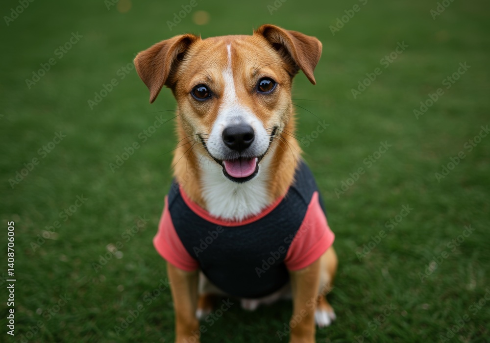 front view cute dog with shirt front view cute dog with shirt
