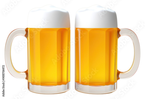 Obraz na płótnie PNG Beer glass drink lager. w salonie