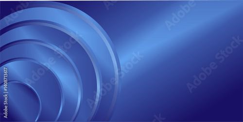 composition of empty space in blue gradations with blue curved lines as background design inspiration for graphic visual arts or decorative designs in applied arts