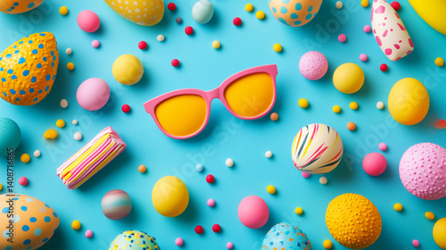 colorful easter eggs