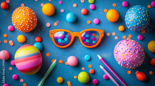 colorful easter eggs