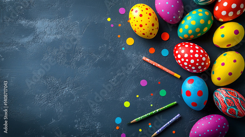 colorful easter eggs