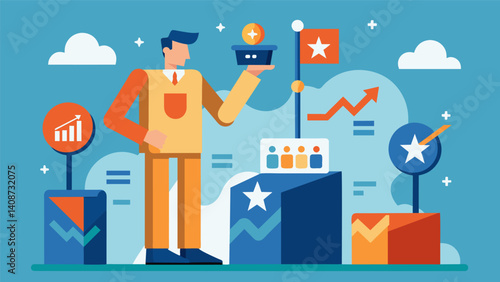 A new frontier in election strategy where traditional ods are being rep by datadriven approaches.. Vector illustration