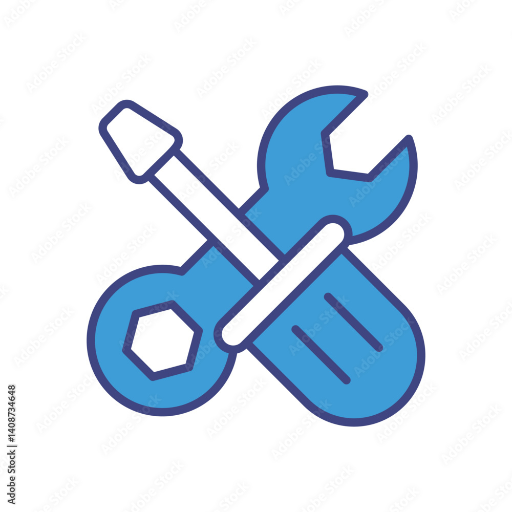 Tools icon vector stock illustration Tools icon vector stock illustration