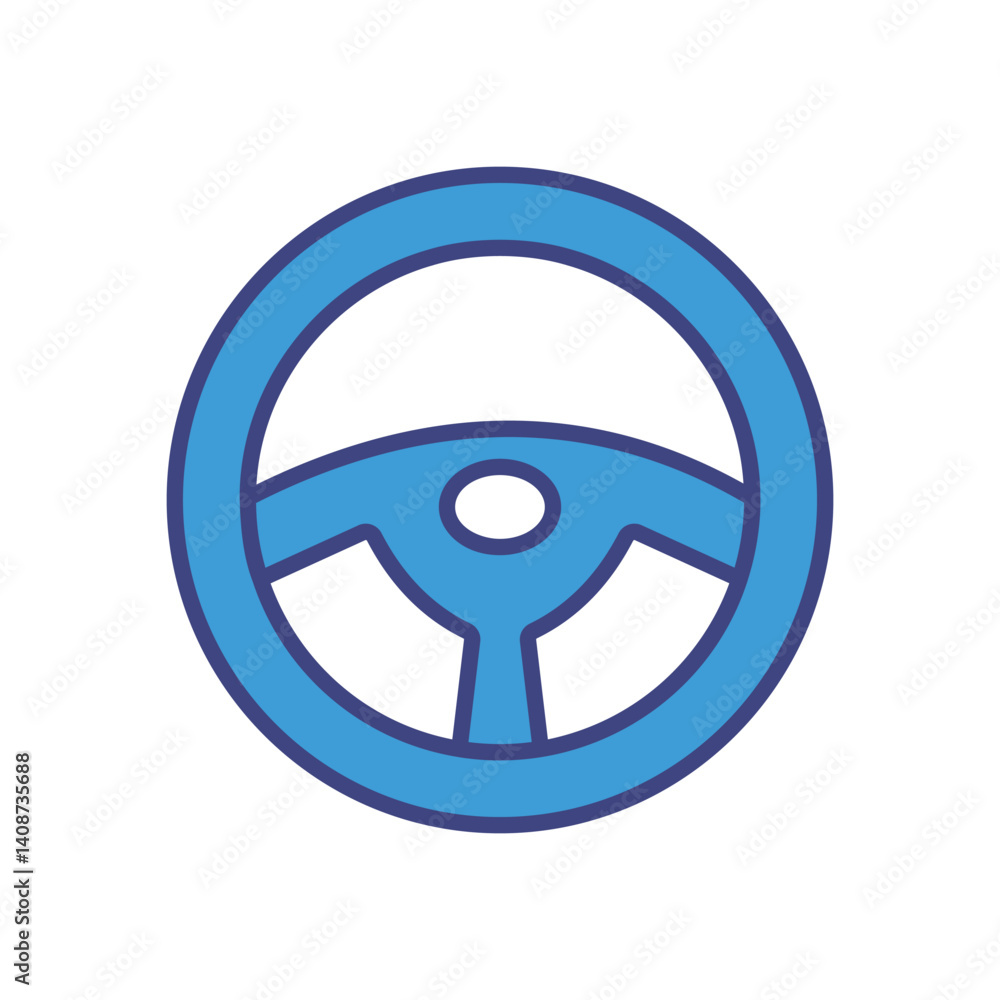 Steering Wheel icon vector stock illustration Steering Wheel icon vector stock illustration