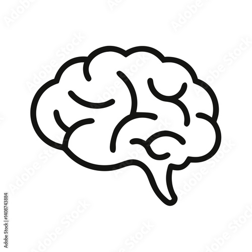 vector icon of a brain
