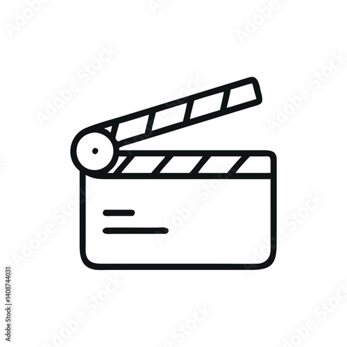 movie clapper board icon