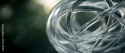 Abstract Intertwined Lines