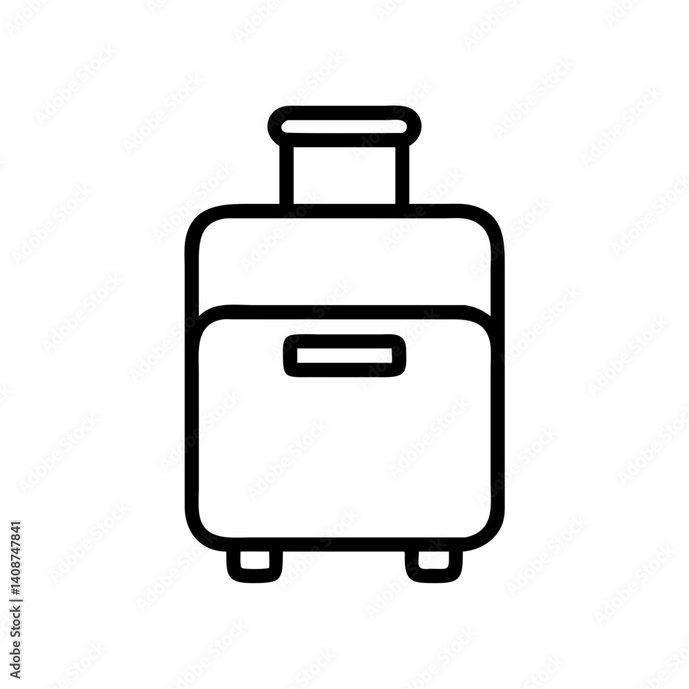 vector suitcase icon, line art icon illustration vector suitcase icon, line art icon illustration