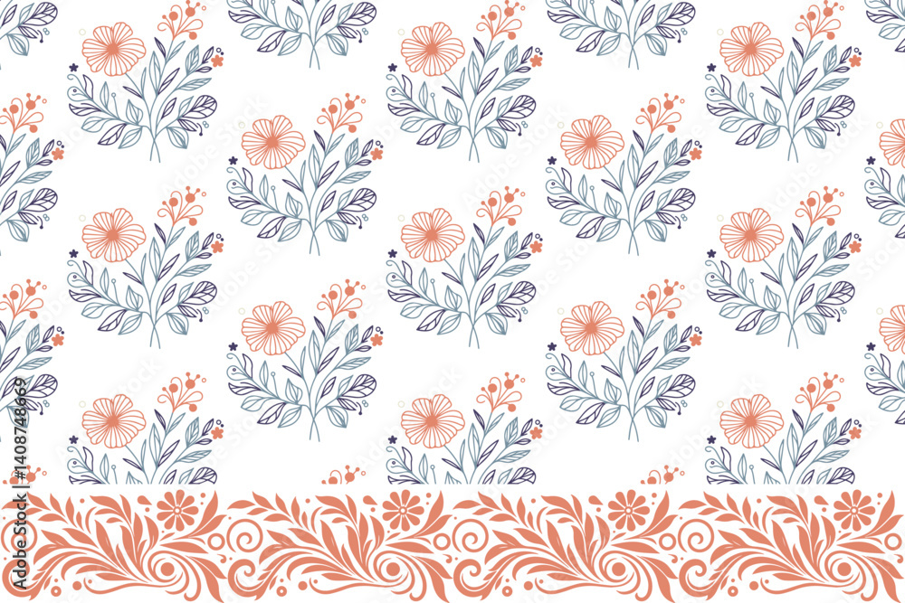 hand drawn floral line art with ornamental frame details for packaging textile wallpaper and wrapping paper projects
hand drawn floral line art with ornamental frame details for packaging textile wallpaper and wrapping paper projects