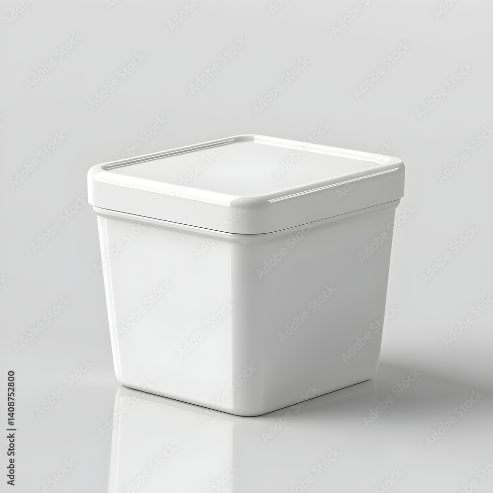 White Packaging Box with Square Shape and Lid White Packaging Box with Square Shape and Lid
