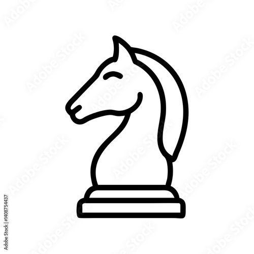 Chess pieces. knight chess. icon.