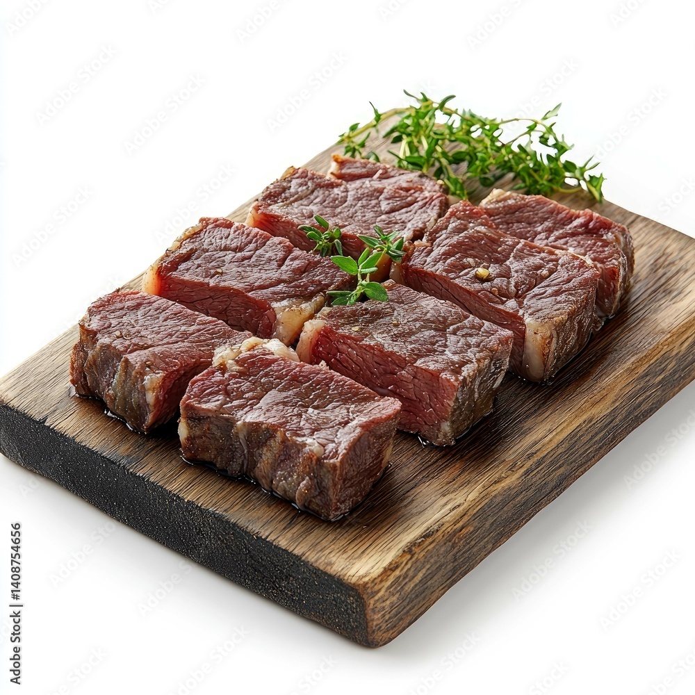 Sizzling Steaks: A Culinary Delight of Grilled Beef on Wooden Board Sizzling Steaks: A Culinary Delight of Grilled Beef on Wooden Board