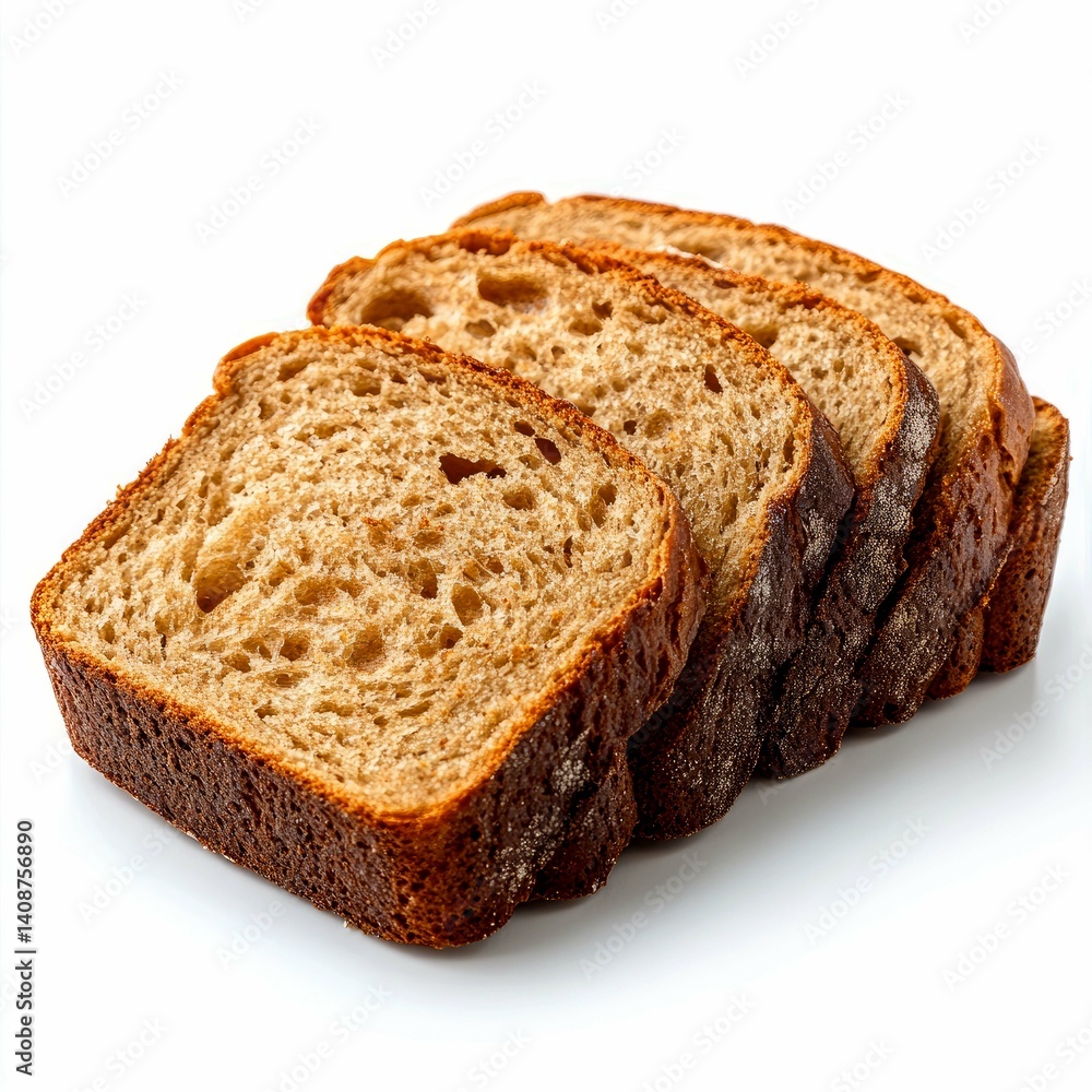 Sliced Brown Bread: A Rustic and Wholesome Food Photography Sliced Brown Bread: A Rustic and Wholesome Food Photography