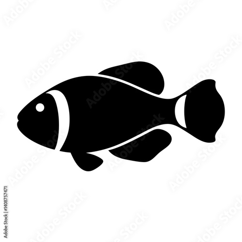  aquarium fish black silhouette of a moorish idol fish aquatic animal ocean life- simple black silhouette of a aquarium fish tropical sea life animal icon,
