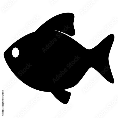 black skirt tetra fish black silhouette of a moorish idol fish aquatic animal ocean life- simple black silhouette of a black skirt tetra fish tropical sea life animal icon,