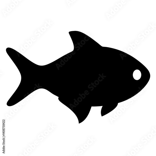 ember tetra fish black silhouette of a moorish idol fish aquatic animal ocean life- simple black silhouette of a ember tetra fish tropical sea life animal icon,