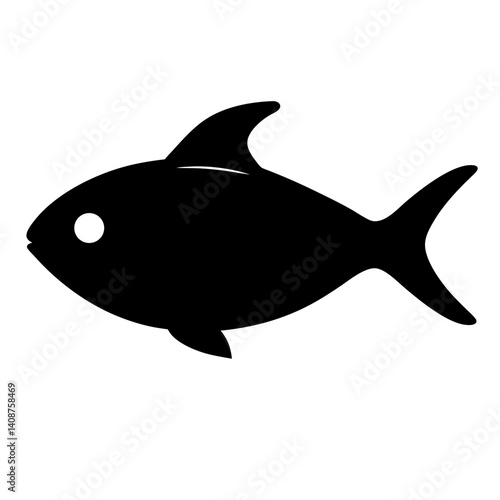 ember tetra fish  black silhouette of a moorish idol fish aquatic animal ocean life- simple black silhouette of a ember tetra fish  tropical sea life animal icon,