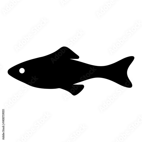 molly fish black silhouette of a moorish idol fish aquatic animal ocean life- simple black silhouette of a molly fish tropical sea life animal icon,