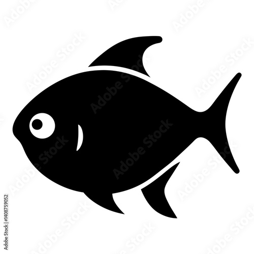 lemon tetra fish black silhouette of a moorish idol fish aquatic animal ocean life- simple black silhouette of a lemon tetra fish tropical sea life animal icon,