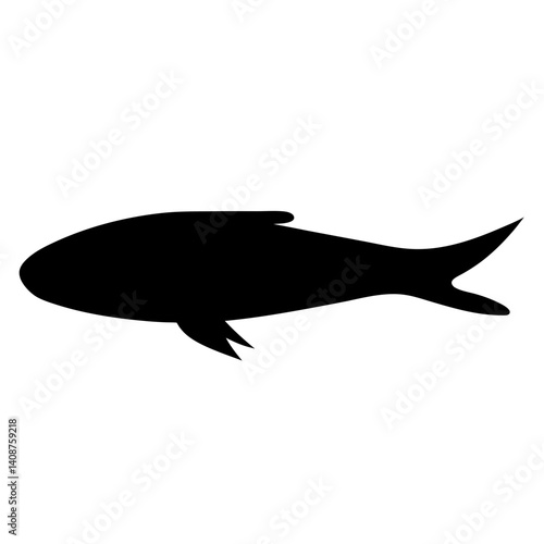 otocinclus fish black silhouette of a moorish idol fish aquatic animal ocean life- simple black silhouette of a otocinclus fish tropical sea life animal icon,