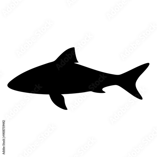 plecostomus fish black silhouette of a moorish idol fish aquatic animal ocean life- simple black silhouette of a plecostomus fish tropical sea life animal icon,