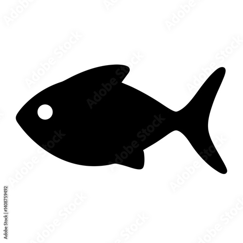 rainbowfish black silhouette of a moorish idol fish aquatic animal ocean life- simple black silhouette of a rainbowfish tropical sea life animal icon,