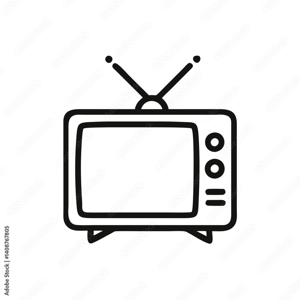 retro tv vector icon illustration retro tv vector icon illustration