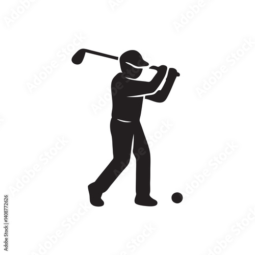 golf player vector