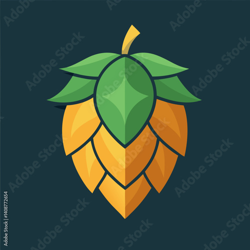Vector illustrations of a hops