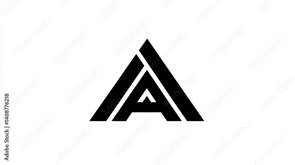 Abstract letter A logo design Abstract letter A logo design