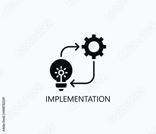 Implementation Icon Or Logo Isolated Illustration