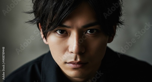 アジア人男性のポートレート、ビジネスや広告にも使えるイメージ