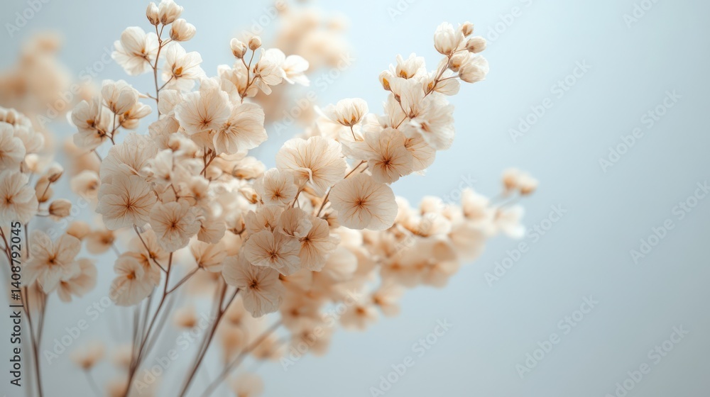 Dried flower bouquet soft pastel tones Dried flower bouquet soft pastel tones