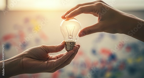 Illuminating Ideas: A Symbolic Image of Knowledge Transfer and Innovation