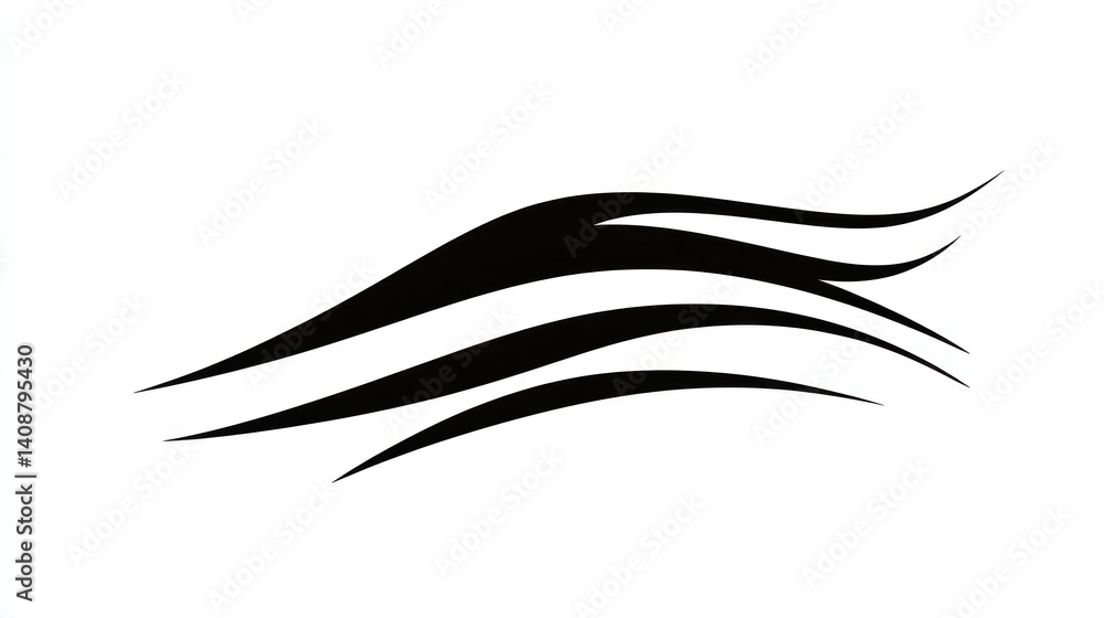 Abstract black wave pattern design on white, for backgrounds and creative templates Abstract black wave pattern design on white, for backgrounds and creative templates