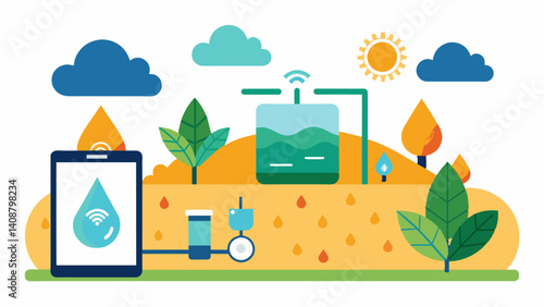 Drought management Smart weather monitoring can help farmers manage drought conditions by providing realtime data on soil moisture levels allowing them to make more informed. Vector illustration