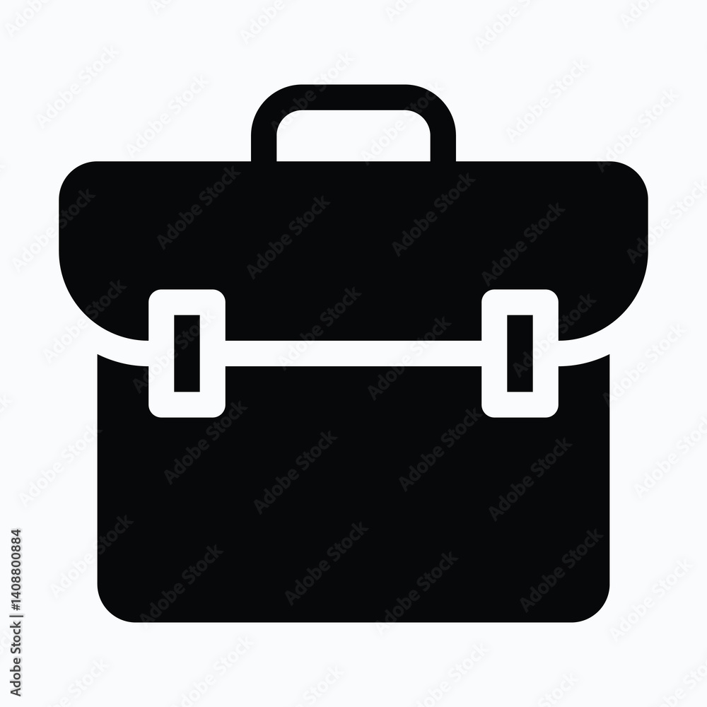 Briefcase Vector Icon. Portfolio. Isolated Vector Icon. Briefcase Vector Icon. Portfolio. Isolated Vector Icon.