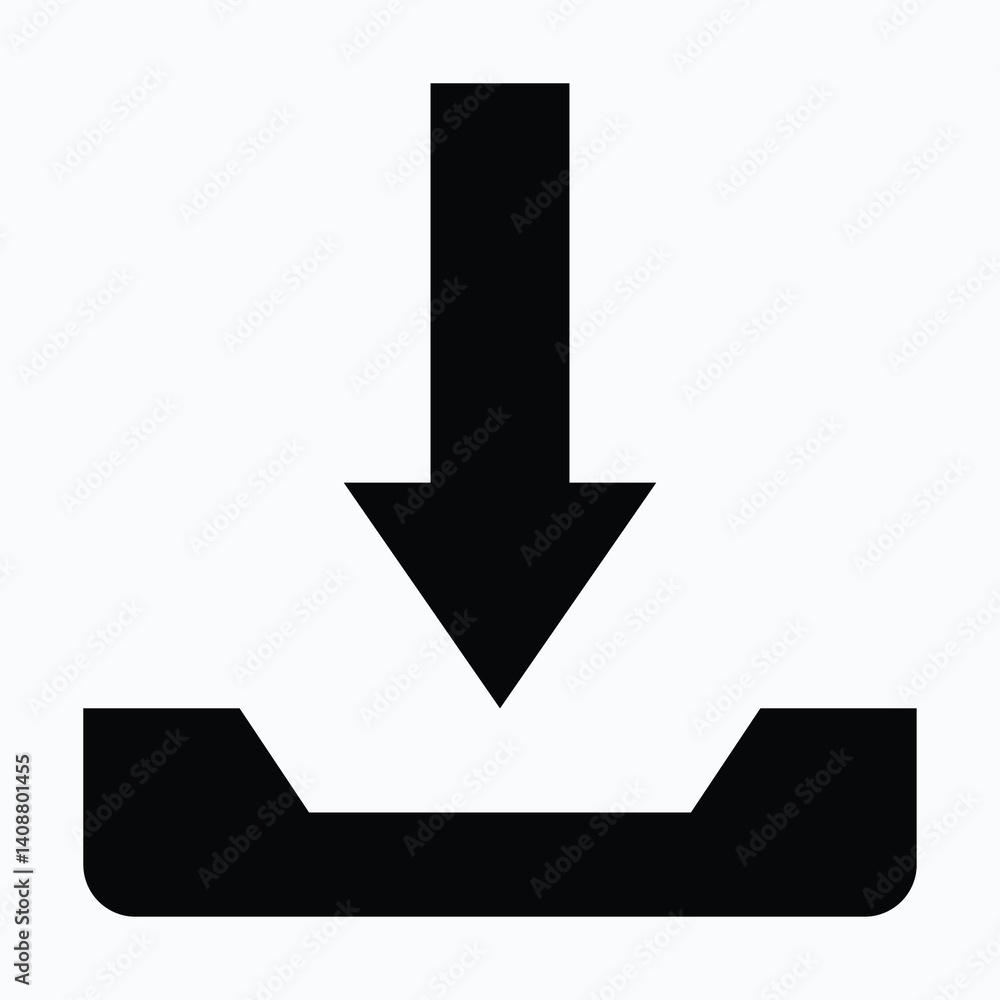 Download Sign Vector Icon. Isolated Vector Icon. Download Sign Vector Icon. Isolated Vector Icon.