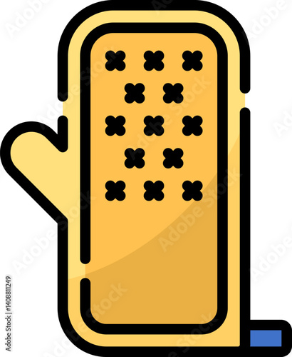 mitts illustration on a white background    
