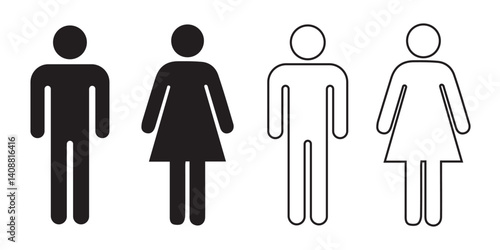 man and woman icon . 