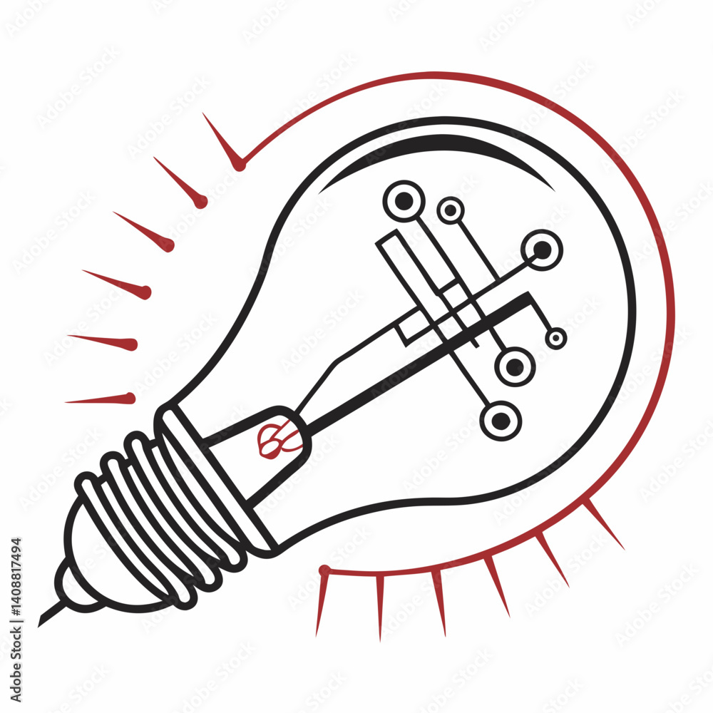 Fototapeta premium light bulb idea