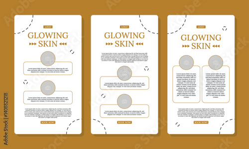 Editable print flyer or poster template for Skin care consultation and beauty treatment , spa salon promotional advertising brochure cover design