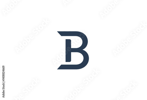 Modern and Minimalist Letter "B" Logo Design. A clean contemporary logo featuring the letter "B" in a bold stylized font