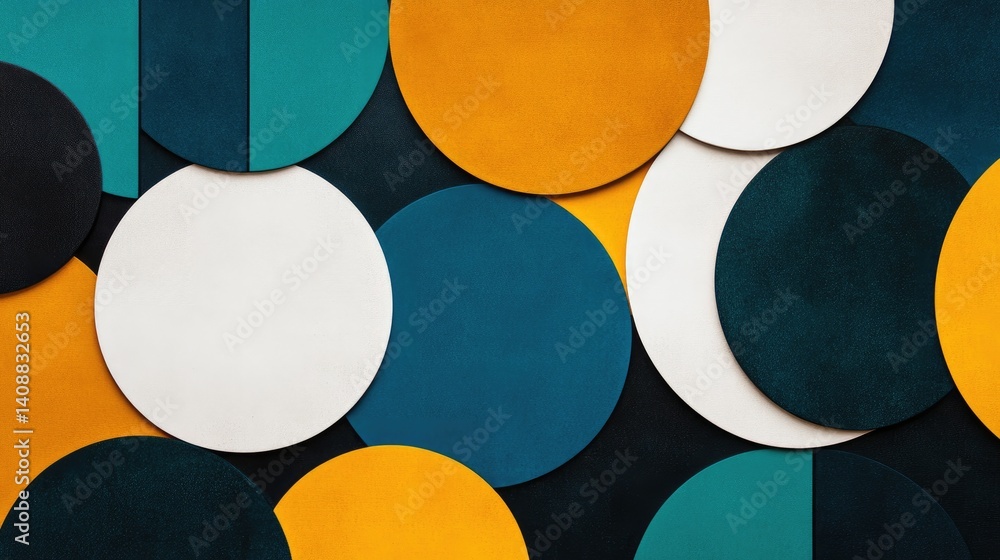 Abstract minimalist background with geometric symmetry and bold flat colors Abstract minimalist background with geometric symmetry and bold flat colors