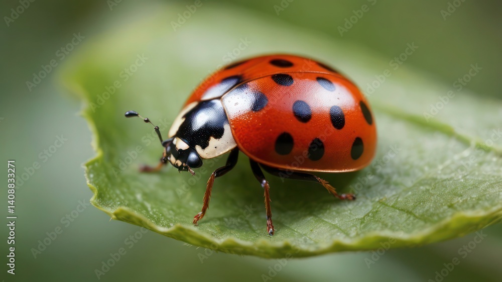 ladybug on a leaf ladybug on a leaf