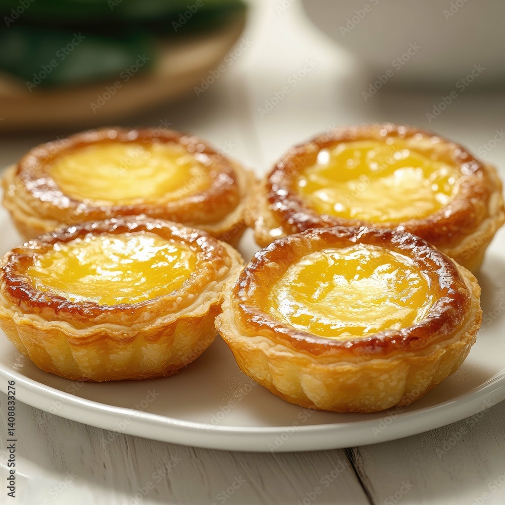 Golden Egg Tarts: Flaky Crust, Creamy Custard, Sweet Dessert Golden Egg Tarts: Flaky Crust, Creamy Custard, Sweet Dessert