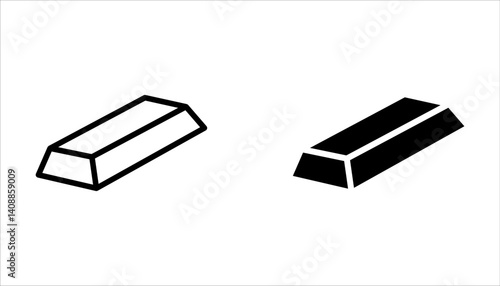 Simple Set of Gold Related Vector Line Icons. Contains such Icons as Price Change on white background