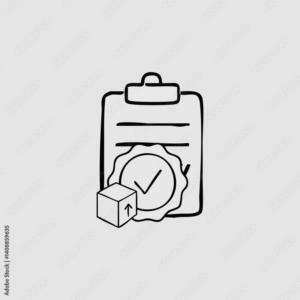 Hand Drawn Doodle Business Infographic Elements with delivery theme Vector Illustration for stickers or prints Hand Drawn Doodle Business Infographic Elements with delivery theme Vector Illustration for stickers or prints