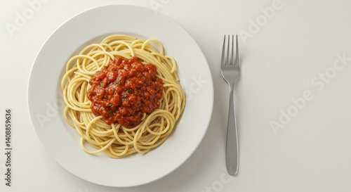 Delicious Spaghetti Bolognese on a Plate